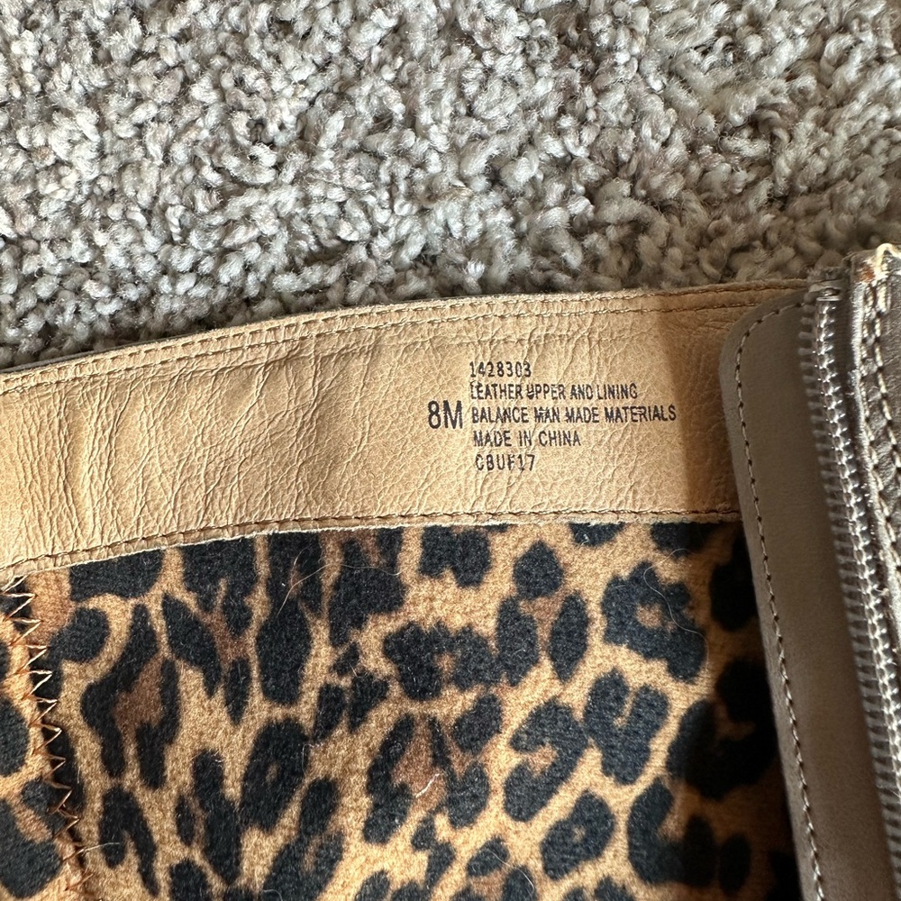 Sofft Sharnell Leather Tall Boots grey size 8 - Picture 12 of 15